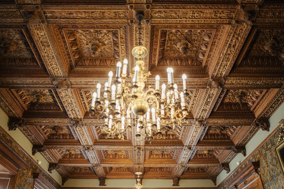 Die Decke im Audienzsaal im Schloss Jever
