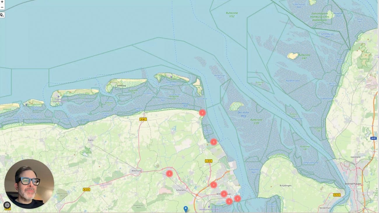 Interaktive Karte für tolle Orte für Hochzeitsportraits